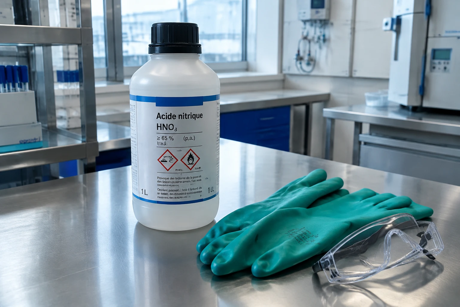 Acide nitrique nettoyage : usages, dangers et alternatives sûres